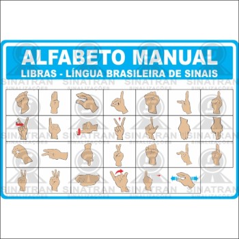 Alfabeto manual - Libras - Língua brasileira de sinais